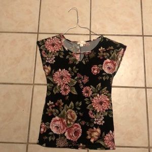 Floral print blouse